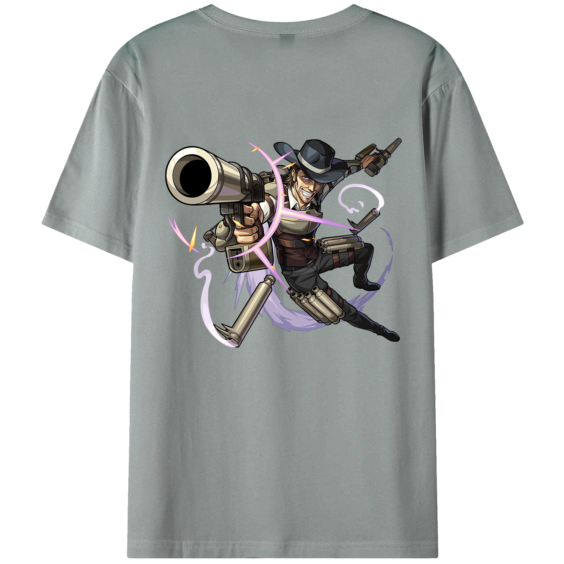 （画像用） 進撃の巨人 ケニー·アッカーマン Attack on Titan Kenny Ackerman 綿100％ メンズ半袖Tシャツ（バックプリント） 通気性
